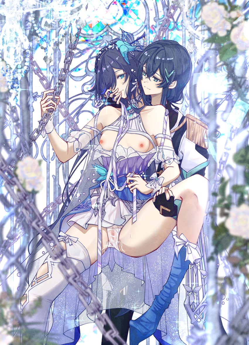 fu hua and cheng lixue (honkai and 1 more) drawn by mimkmo