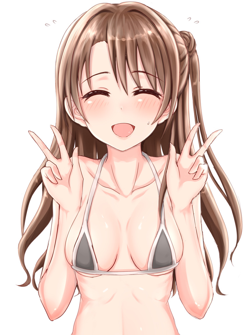 shimamura uzuki (idolmaster and 1 more) drawn by shirushiru_(saitou888)