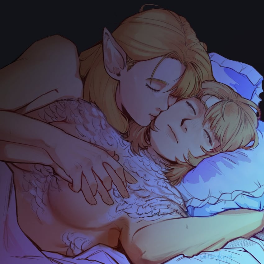 marcille donato and falin touden (dungeon meshi) drawn by furiousfruitcake
