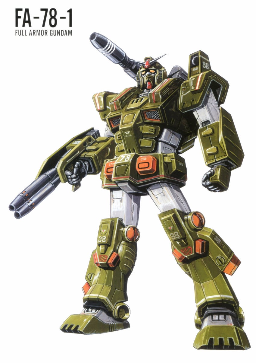 full armor gundam (gundam and 1 more) drawn by ookawara_kunio