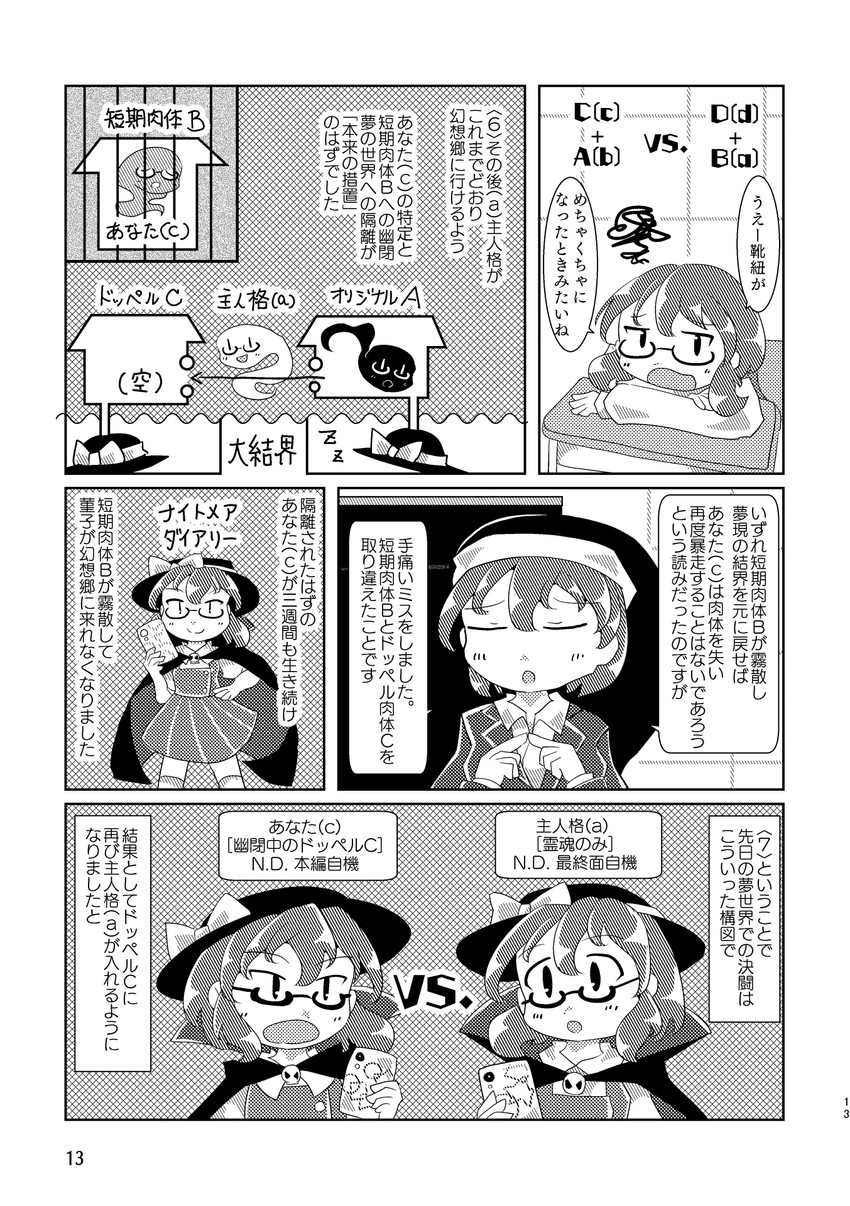 doremy sweet and usami sumireko (touhou) drawn by keikou_ryuudou