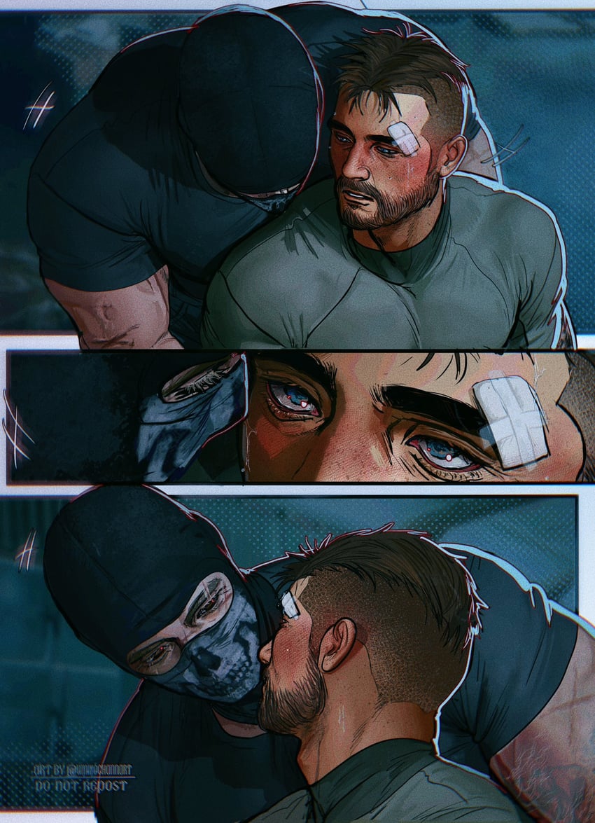 ghost and soap (call of duty and 1 more) drawn by umikochannart