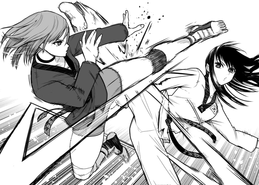natasha and choi yu-jin (original) drawn by bcdsg