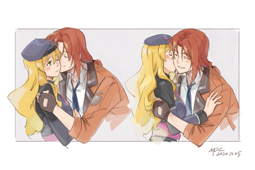 randolph orlando and mireille (eiyuu densetsu and 1 more) drawn by npc_(nemui)