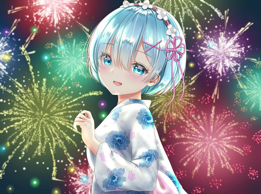 rem (re:zero kara hajimeru isekai seikatsu) drawn by nyanyanoruru