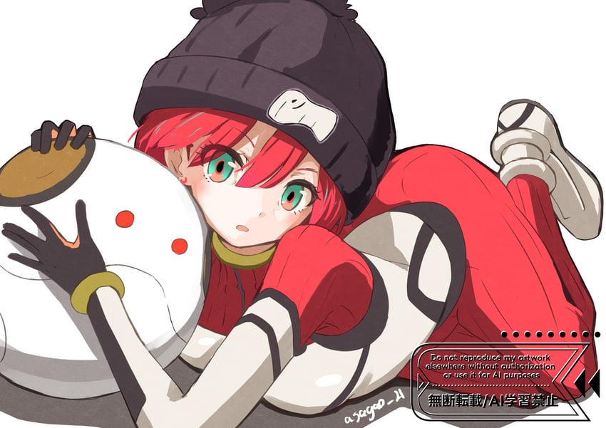 amate yuzuriha and haro (gundam and 1 more) drawn by asagao_21