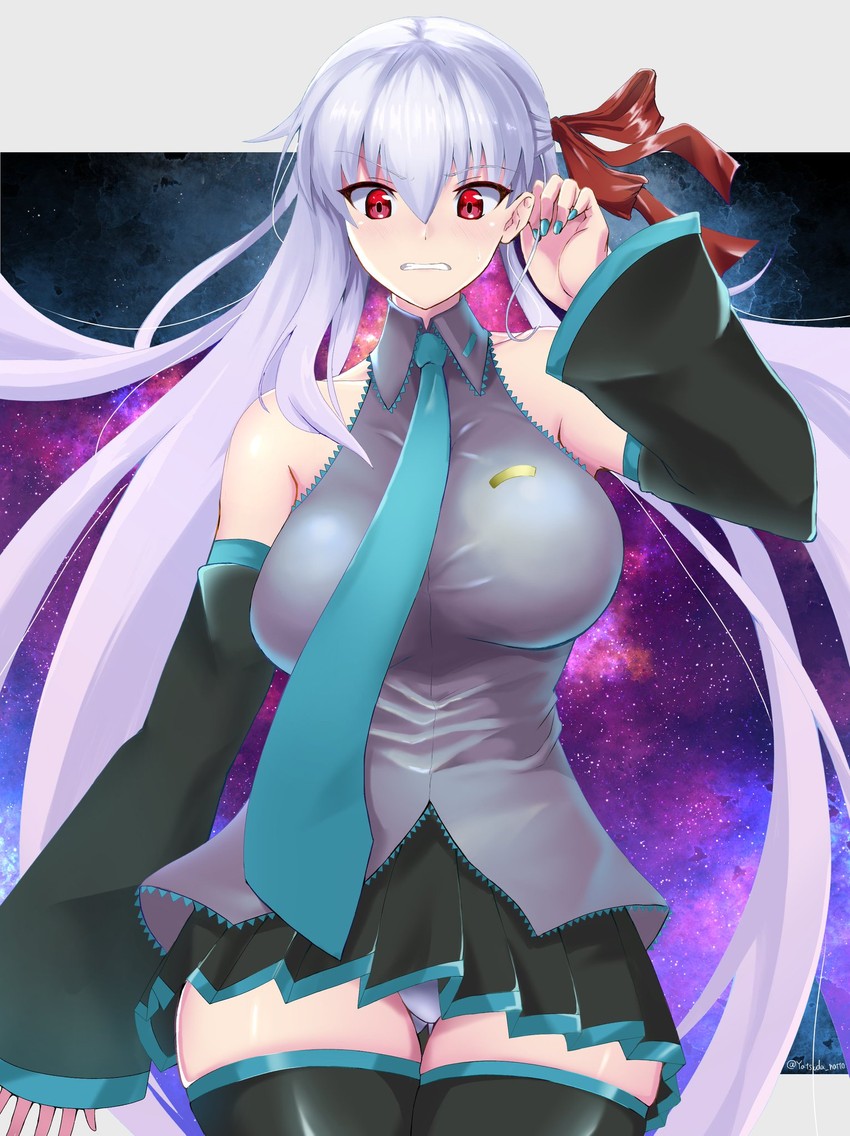hatsune miku and kama (fate and 2 more) drawn by yatsuda_natto