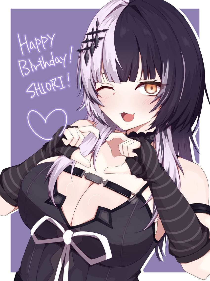 shiori novella (hololive and 1 more) drawn by mah0p
