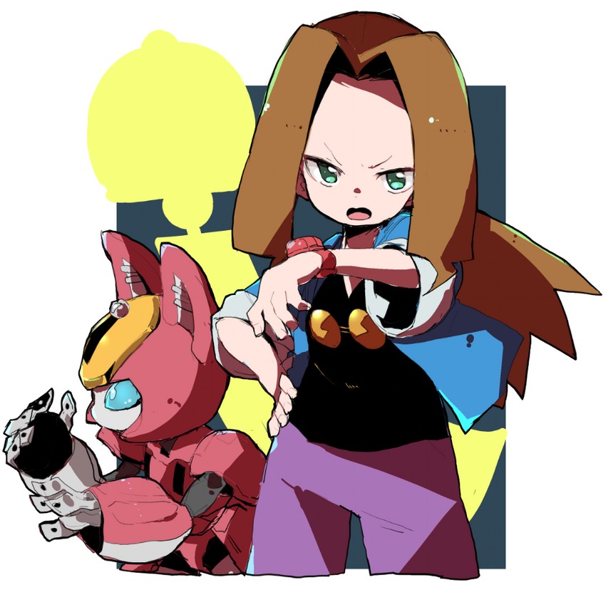 peppercat and kikuhime (medarot and 1 more) drawn by jamir
