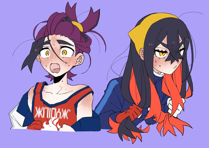kieran and carmine (pokemon and 1 more) drawn by bujin_bb
