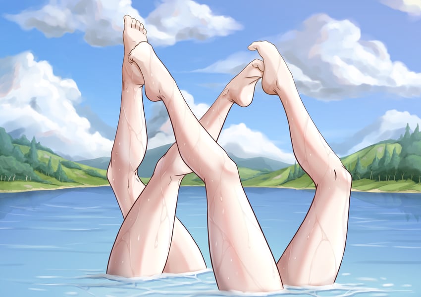 selkie and velouria (fire emblem and 1 more) drawn by anander0