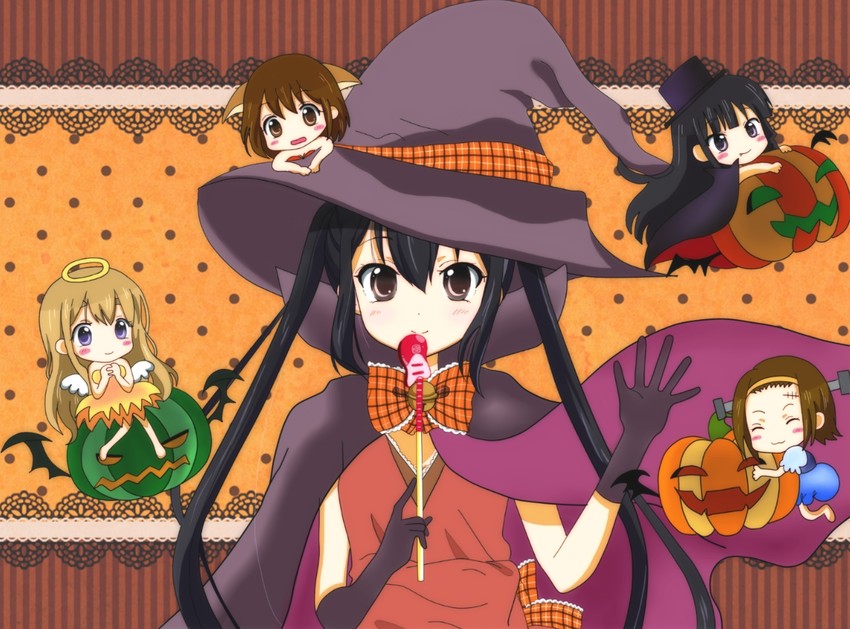 akiyama mio, nakano azusa, hirasawa yui, tainaka ritsu, and kotobuki tsumugi (k-on!) drawn by ryoutan