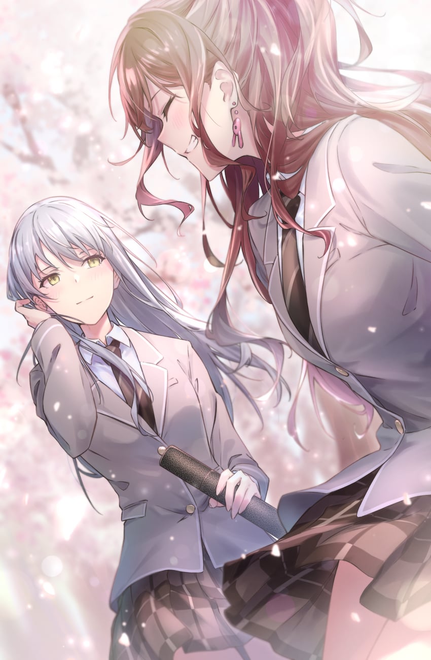 imai lisa and minato yukina (bang dream!) drawn by kanade_(kanade_3344)
