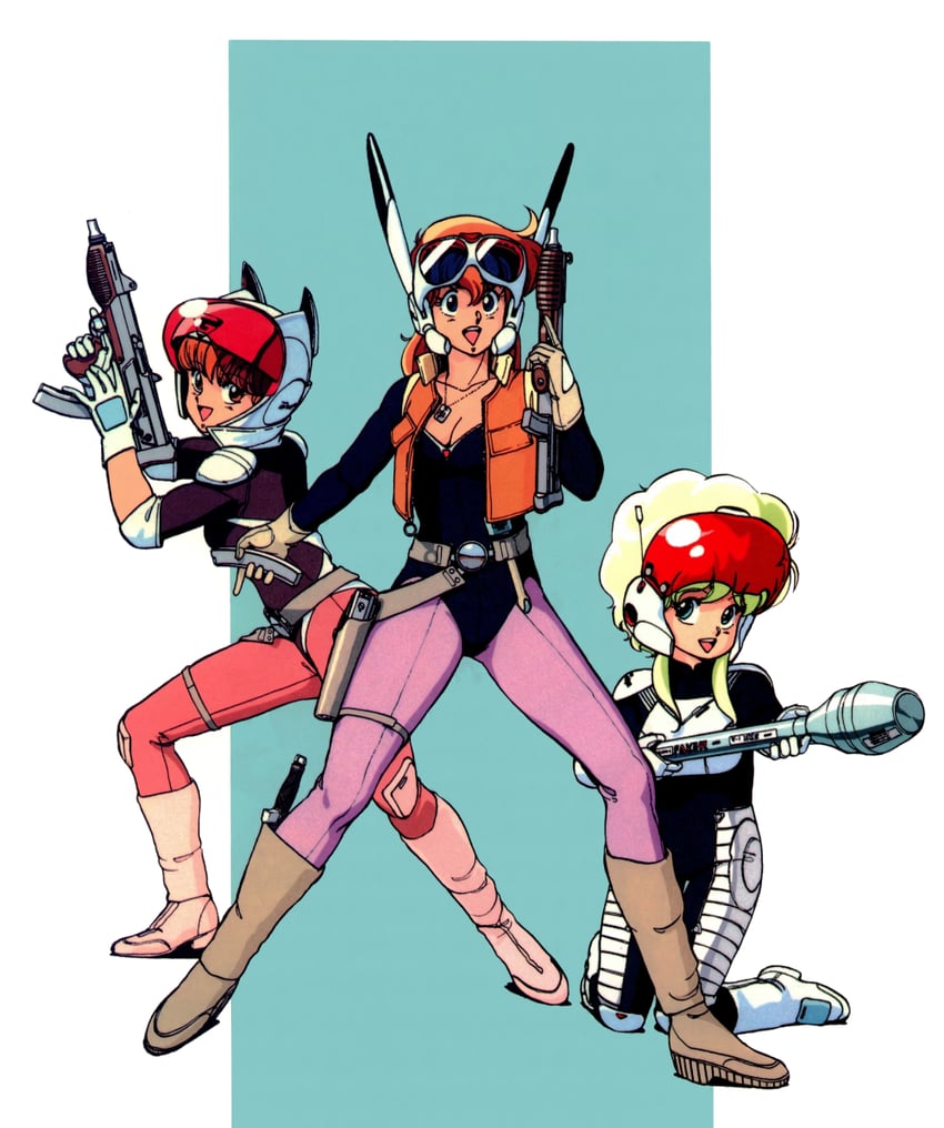 rabby, rumy, and patty (gall force) drawn by sonoda_ken'ichi
