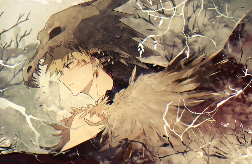 bakugou katsuki (boku no hero academia) drawn by ryo_(piggerworld)