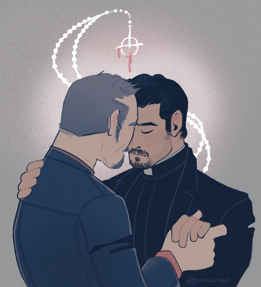 marcus keane and tomas ortega (the exorcist) drawn by nollimet