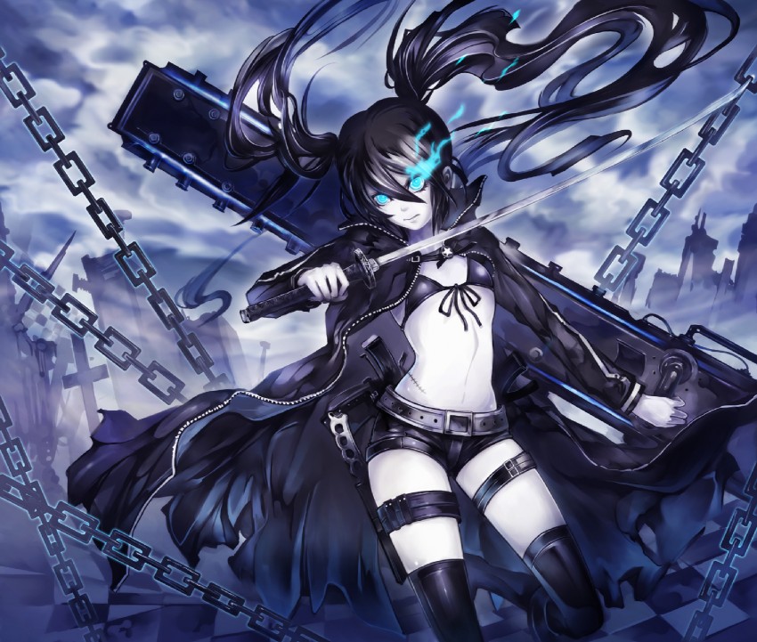 black rock shooter (black rock shooter) drawn by suzuya_akinori