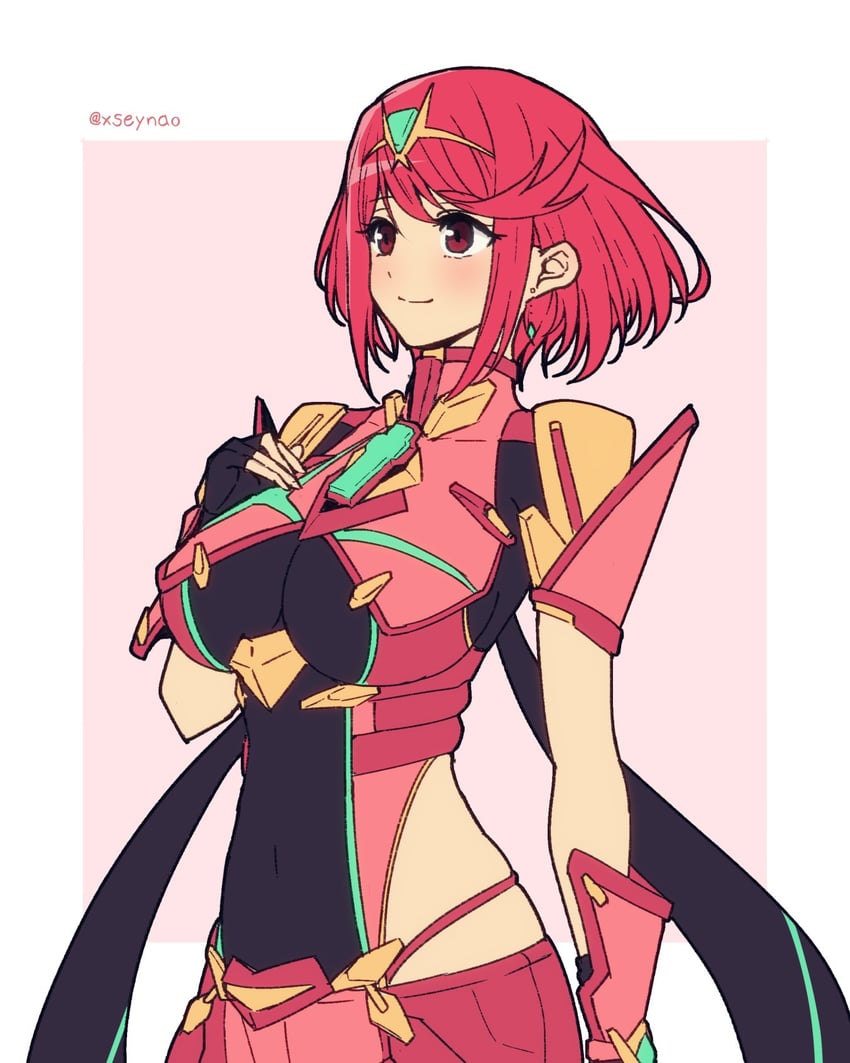 pyra (xenoblade chronicles and 1 more) drawn by mochimochi_(xseynao)