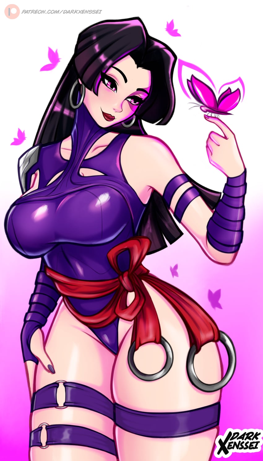 psylocke (original and 3 more) drawn by darkxenssei