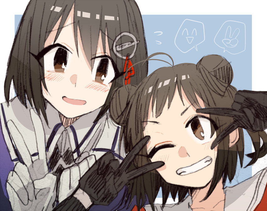 naka and haguro (kantai collection) drawn by rokugou_(tokiwa_rokugou)