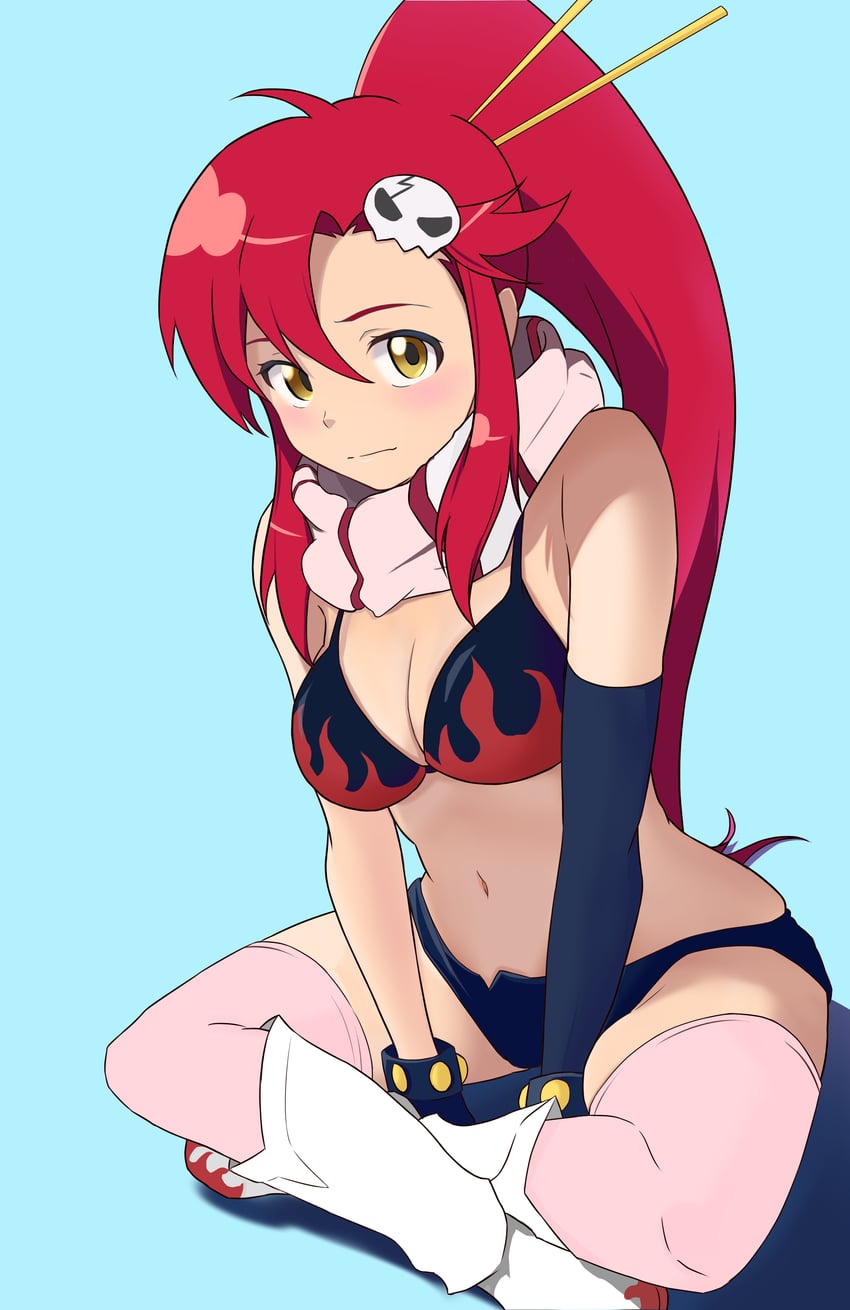 yoko littner (tengen toppa gurren lagann) drawn by hishaku_(7stel2ar)