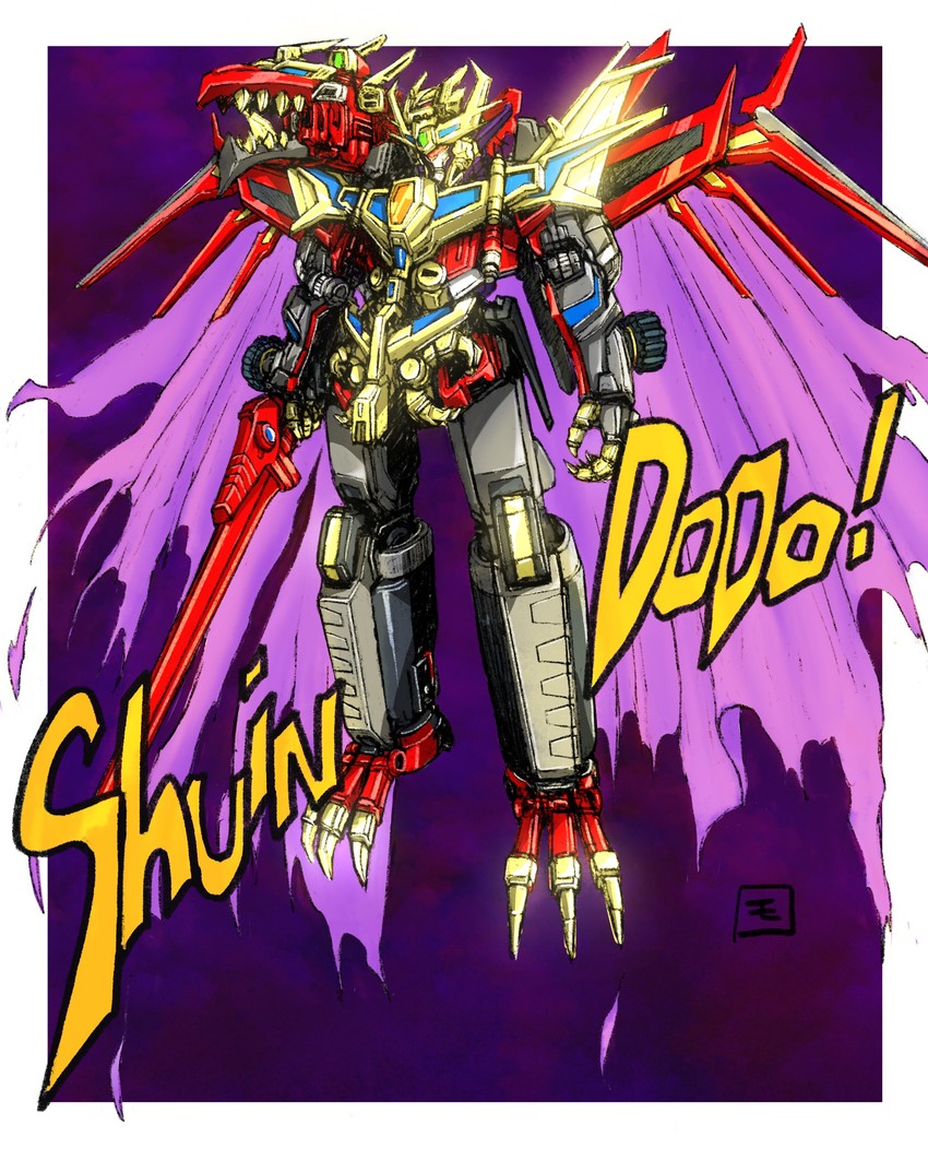 gridknight and kaiser gridknight (gridman universe and 1 more) drawn by moyan
