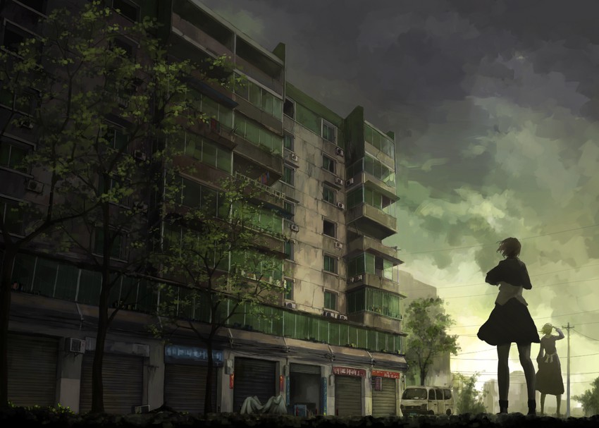 usami renko and maribel hearn (touhou) drawn by michi_l_(streetlamp)