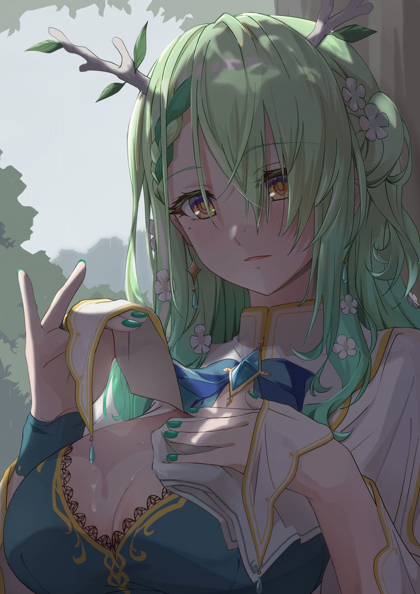 ceres fauna (hololive and 1 more) drawn by kumagapaniti