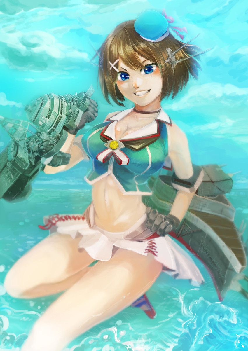 maya and maya kai ni (kantai collection) drawn by kyabetsu_(kyabetucream)