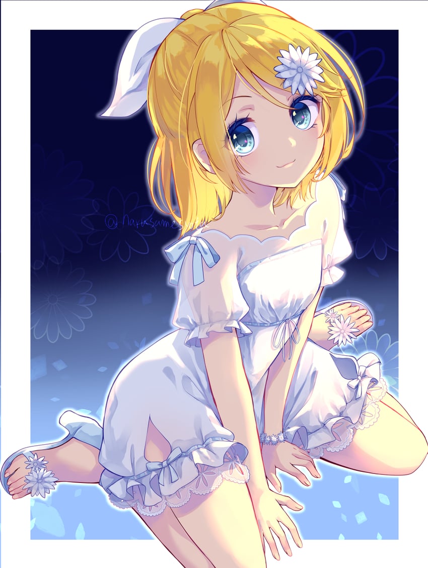 kagamine rin (vocaloid and 1 more) drawn by harusamesyota