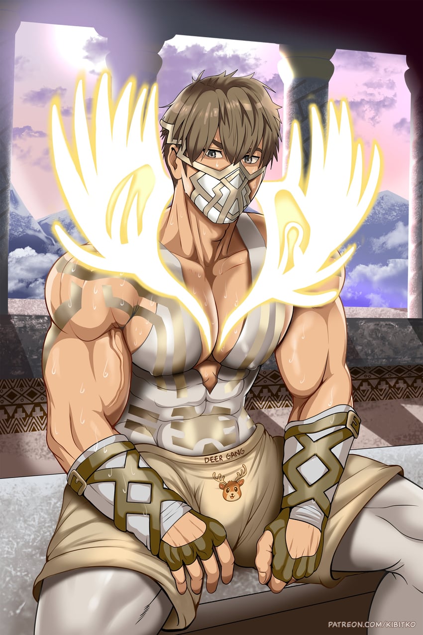eikthyrnir (fire emblem and 1 more) drawn by kibitko