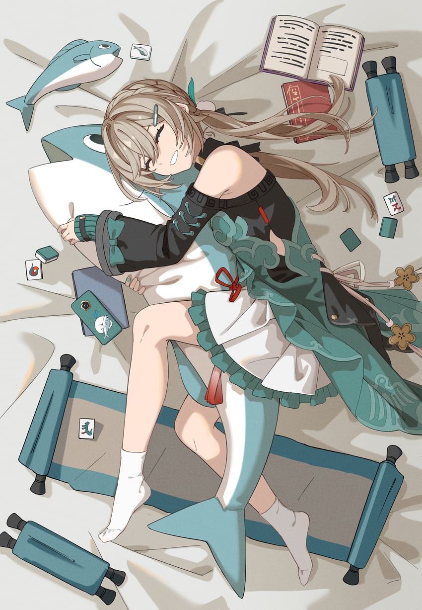 qingque (honkai and 1 more) drawn by man_ge