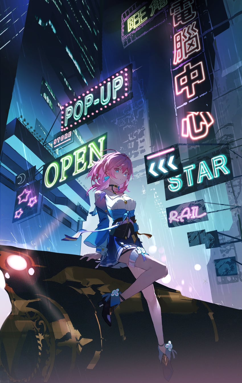 march 7th (honkai and 1 more) drawn by requiem_(requiem_art)