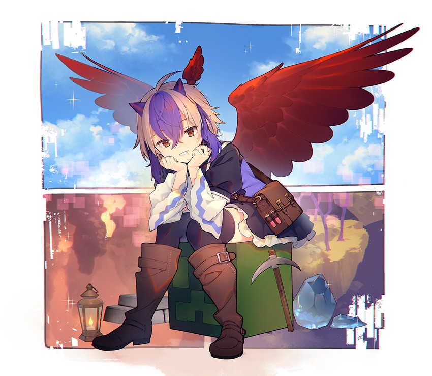 tokiko and creeper (touhou and 1 more) drawn by eho_(icbm)