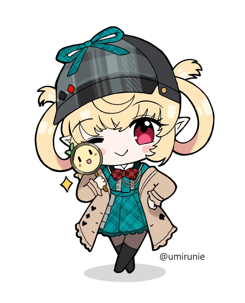 pomu rainpuff (nijisanji and 1 more) drawn by umirunie