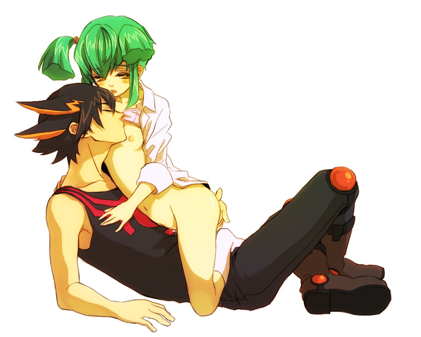 fudo yusei and luca (yu-gi-oh! and 1 more) drawn by tayoko