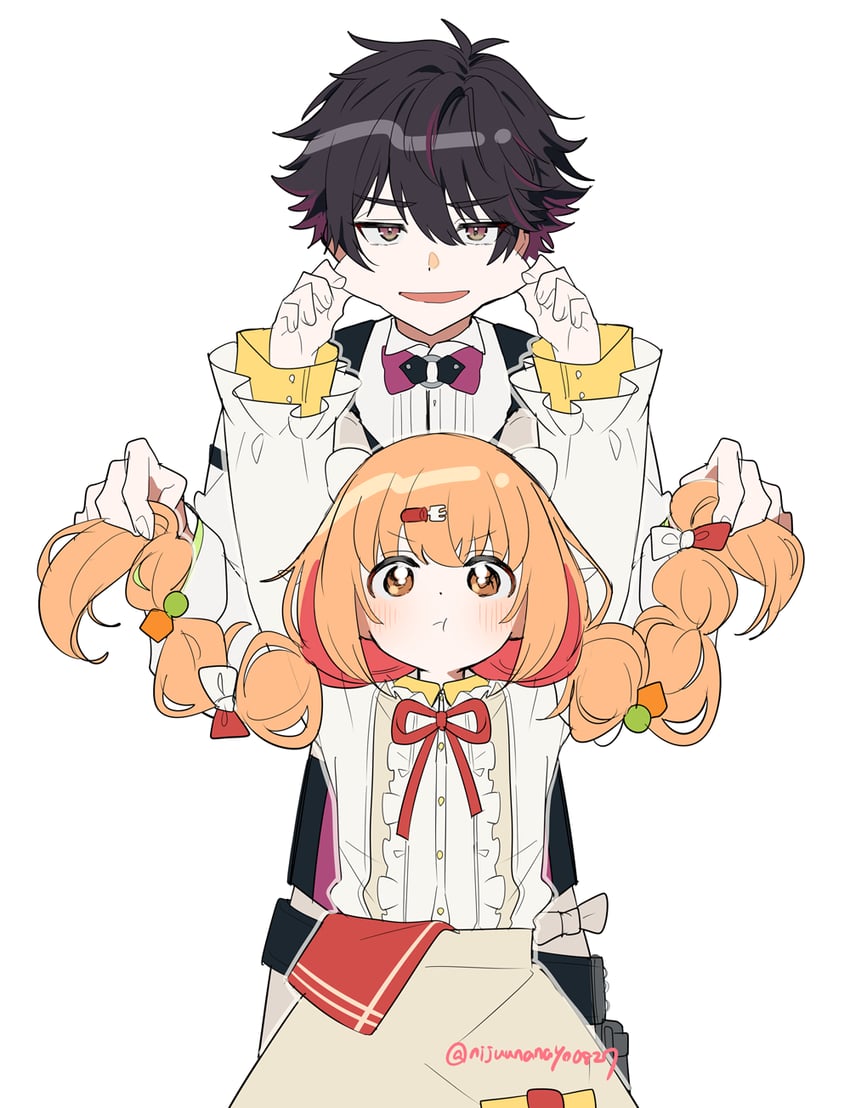 kirara tamako and sakayori soma (nijisanji) drawn by ninahachi
