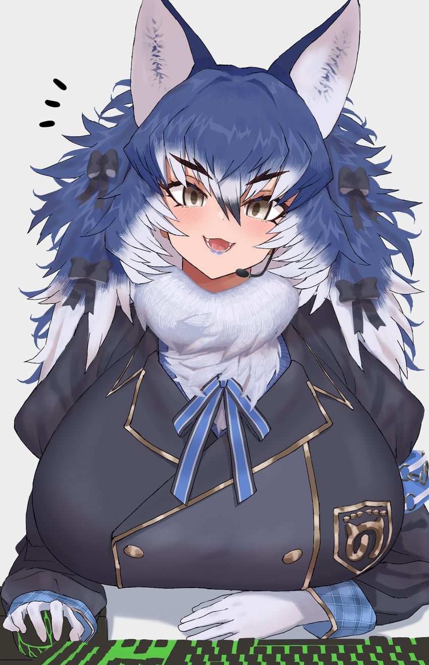 dire wolf (kemono friends and 1 more) drawn by kakanashi1