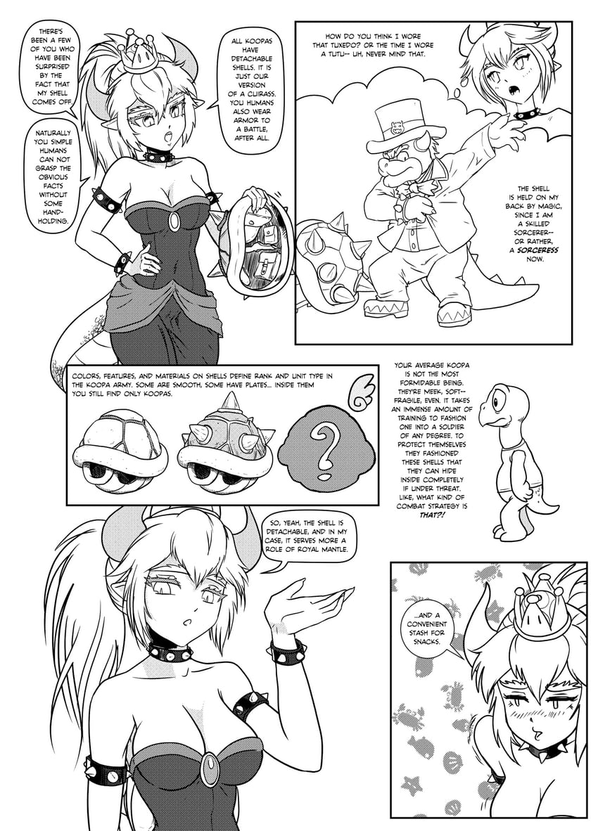 bowsette, bowser, and koopa troopa (mario and 1 more) drawn by tony_kuusisto
