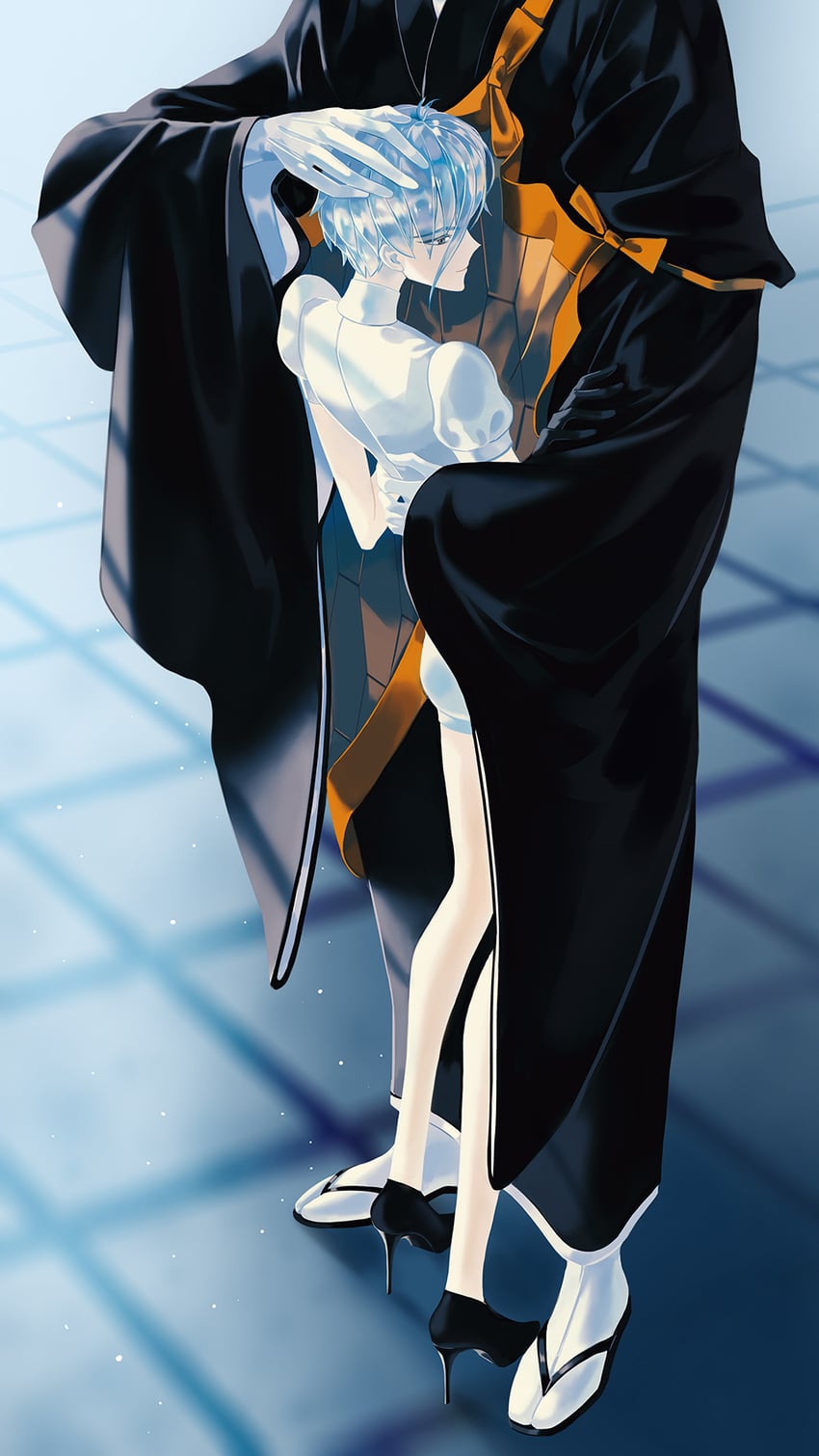 antarcticite and kongou sensei (houseki no kuni) drawn by moon-lucky