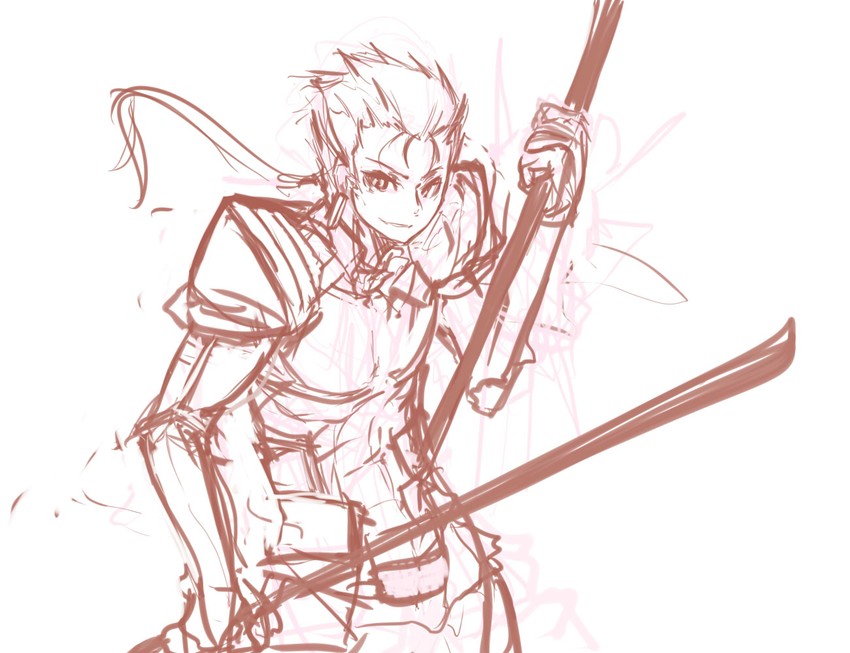 cu chulainn (fate and 1 more) drawn by panties_(pantsu-pirate)