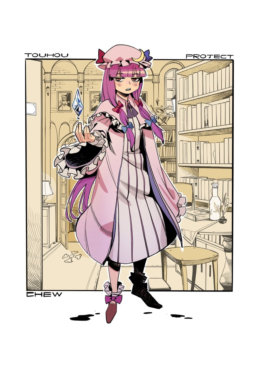 remilia scarlet and patchouli knowledge (touhou) drawn by chenwei_jun