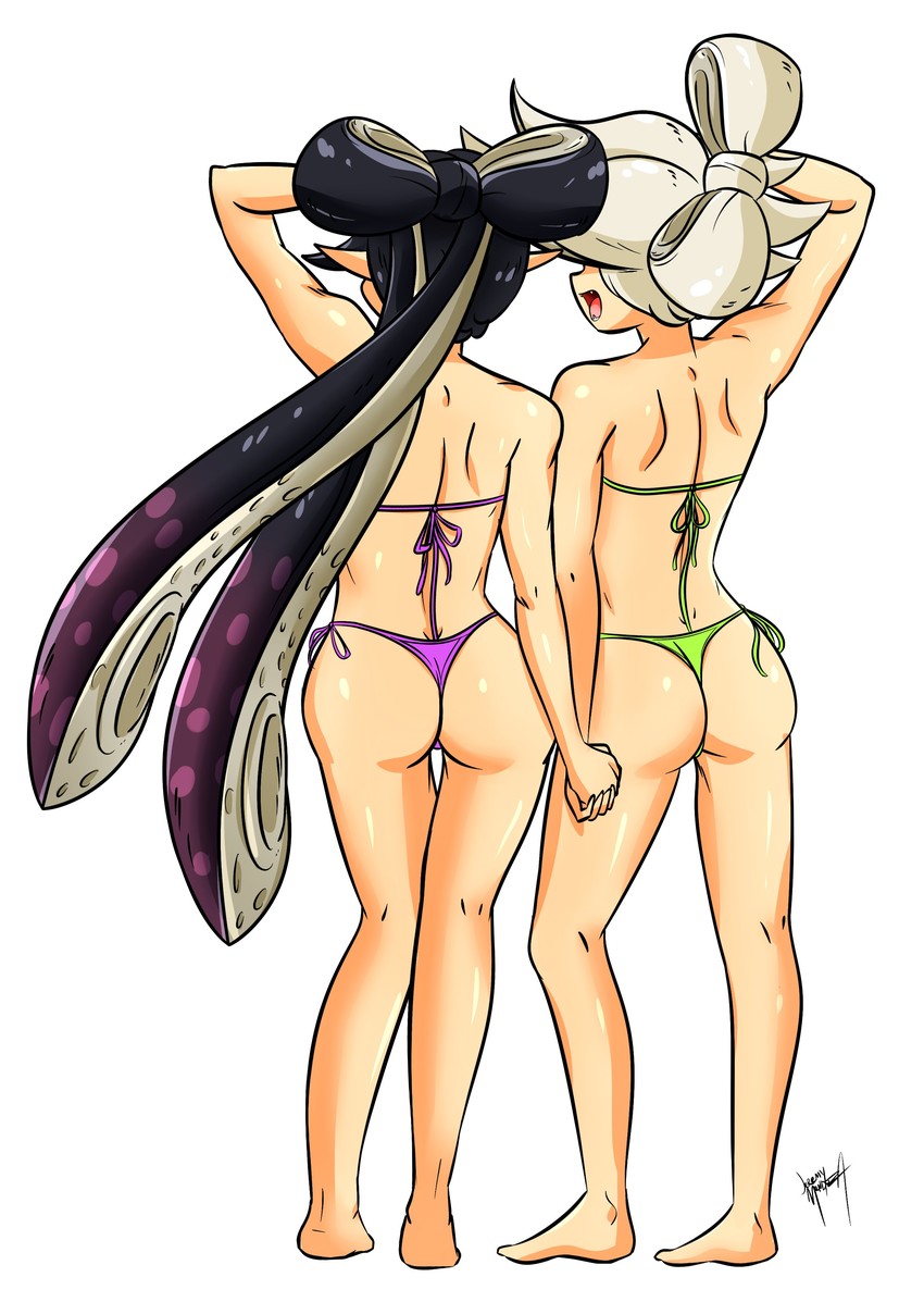 callie and marie (splatoon and 1 more) drawn by i_am_jemboy