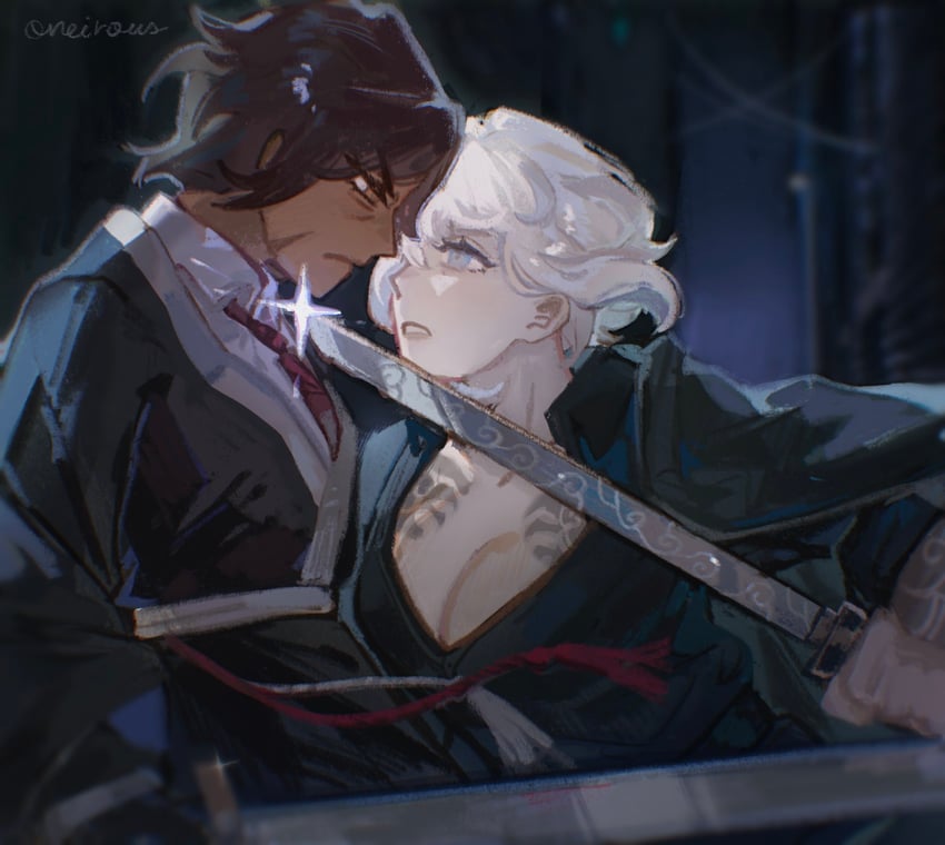 faust and outis (project moon and 1 more) drawn by oneii