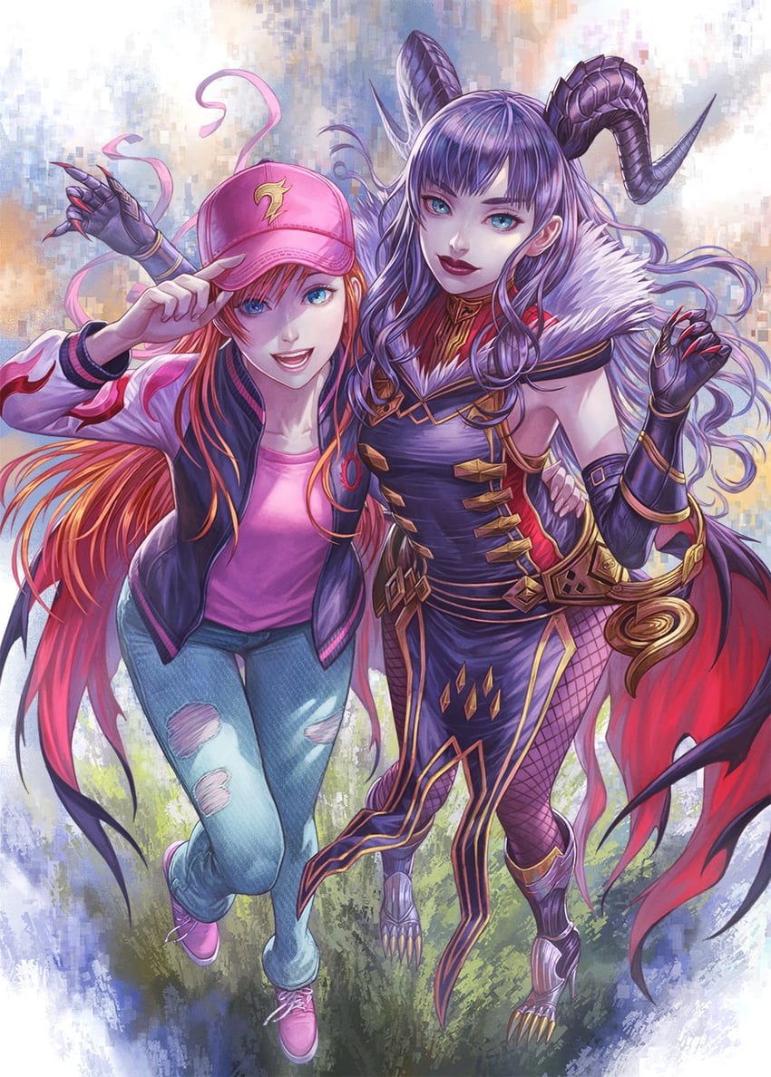 ryne waters and gaia (final fantasy and 1 more) drawn by arina_nary