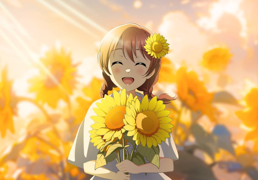 emma verde (love live! and 1 more) drawn by kujo_awenn