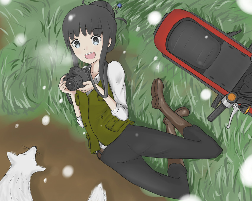 photo and sou (kino no tabi) drawn by phantom_greentea