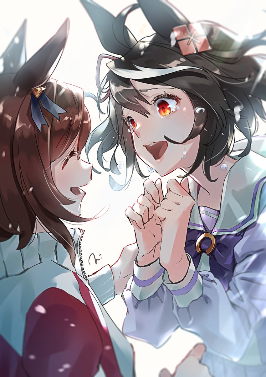 tokai teio and kitasan black (umamusume) drawn by torokko