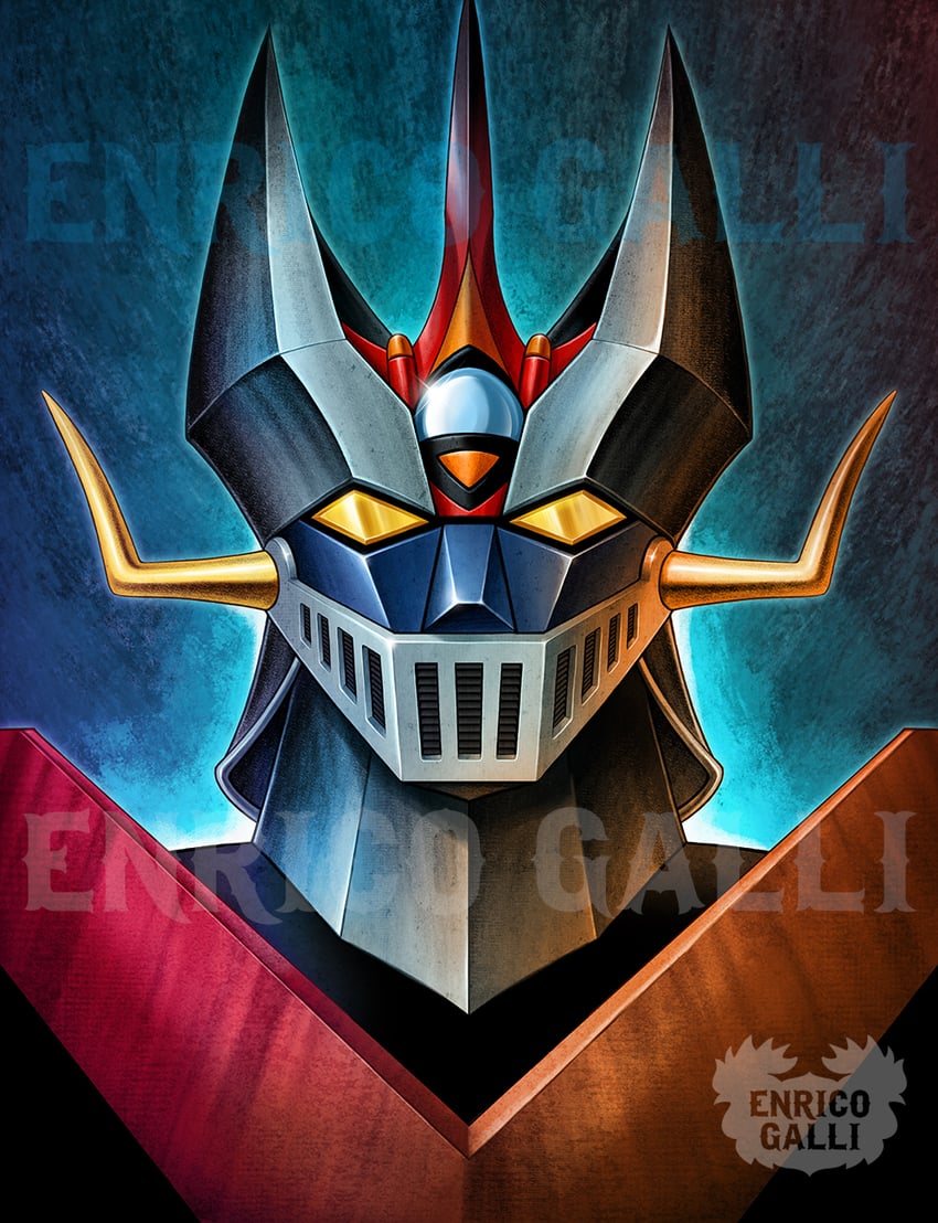 great mazinger (mazinger and 1 more) drawn by enricogalli