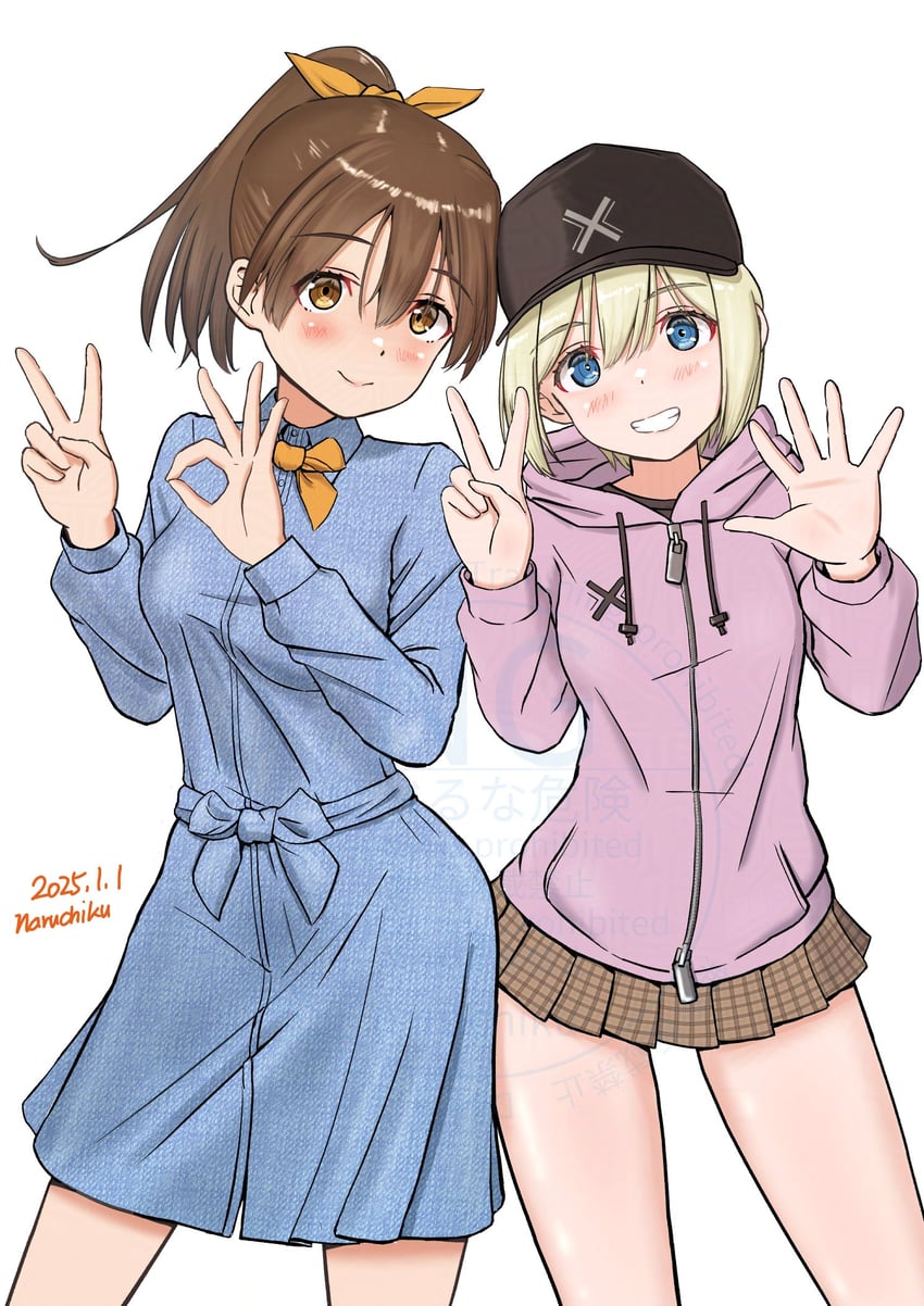 erica hartmann and gertrud barkhorn (world witches series and 1 more) drawn by naruchisukisuki